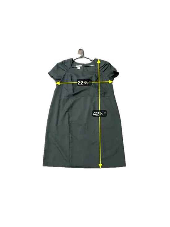 Roamans Womens Black Formal Dress Pleated Short Sleeve Detail Sz 24 W - Picture 7 of 10